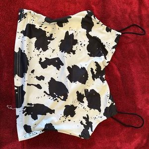 Cow-print tank top, worn only a few times.